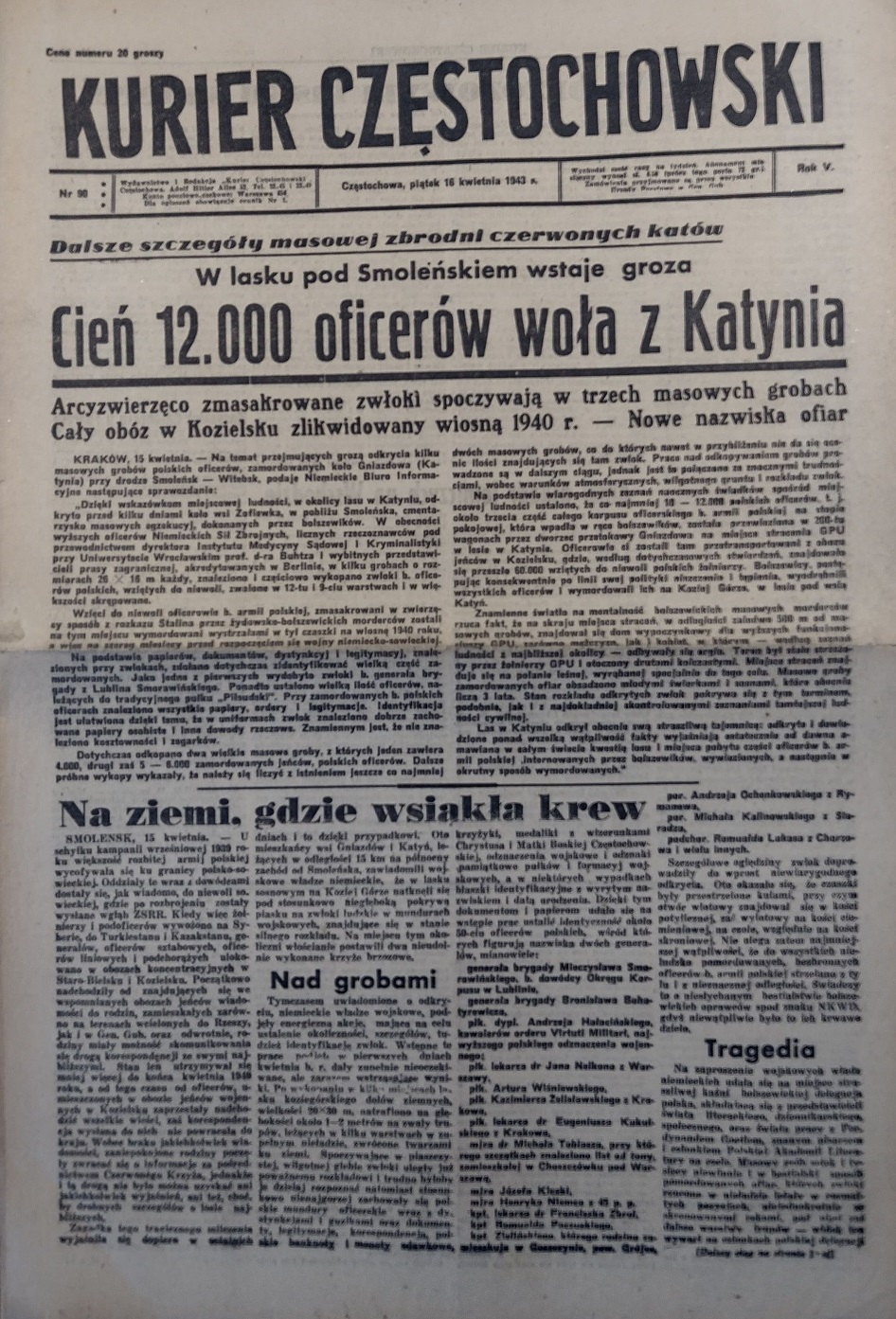 Kurier Częstochowski 1943